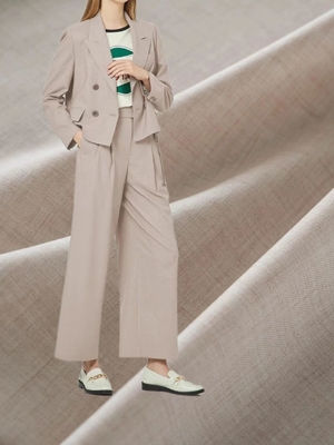 66% ポリエステル 30% レーヨン 4% スパンデックス ビジネス素材 制服 ドレスパンツとスカート トラベルスーツ生地