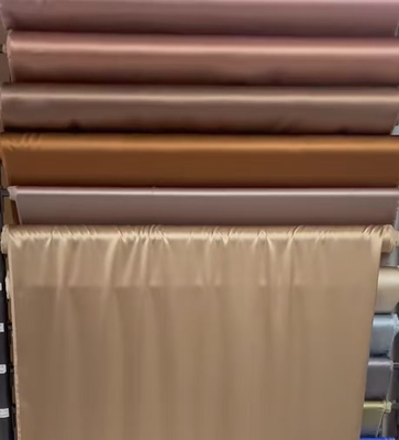 双面サテン模倣シルク 97%ポリエステル 3%スパンデックスサテンポリエステル 190gm 夕服 ブルーズとスカーフ