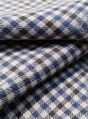 27%ライオン 70%ポリエステル 3%スパンデックス 260gm チェック むくみ耐性 耐久性 滑らかな質感の布