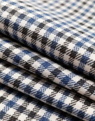 27%ライオン 70%ポリエステル 3%スパンデックス 260gm チェック むくみ耐性 耐久性 滑らかな質感の布