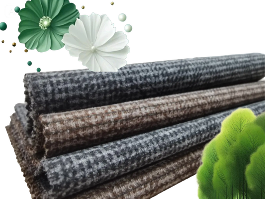 400GSM Yarn Dyed Plaid Suit Fabric | 39% Rayon, 56% Polyester, 5% Spandex Business Suit Fabric, Winter Suit Fabric,
